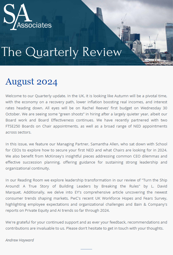 The Quarterly Review, August 2024